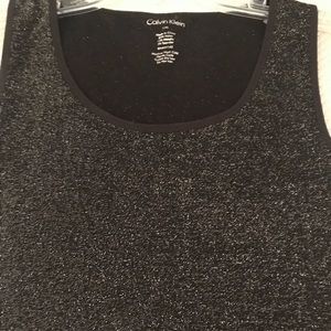 NWOT Calvin Klein Tank Black Metallic
